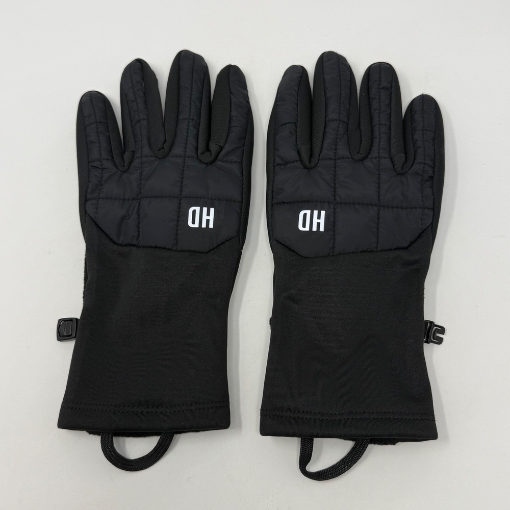 Head Ladies Black Quilted Performance Gloves Faux Fur Lined Size L/XL HD Logo